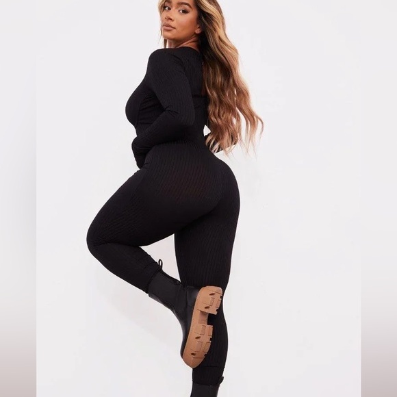 SOLD PLT Ribbed Jumpsuit - Picture 2 of 3